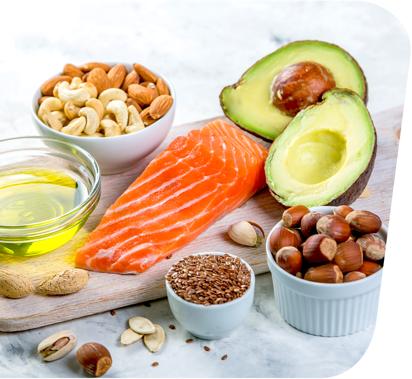 Avocat salmon meal